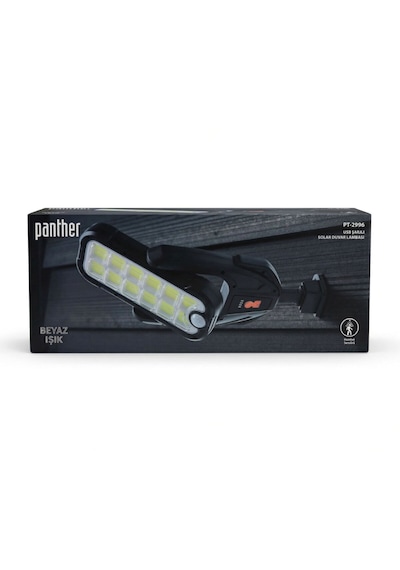 Panther Güneş Enerjili Solar + Usb Şarjlı Hareket Sensörlü Bahçe / Sokak Aydınlatma Armatürü 1 ADET