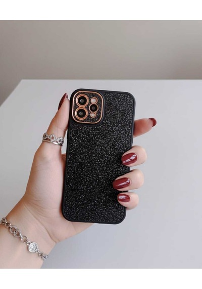 Apple Uyumlu iPhone 12 Simli Kılıf Modeli Siyah