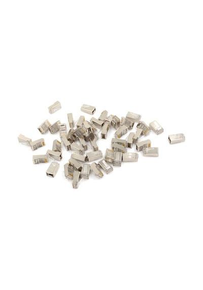 4221 Metal Rj45 Cat5 Jack Uç Lan Ethernet Network Adsl Seti 100 Adet