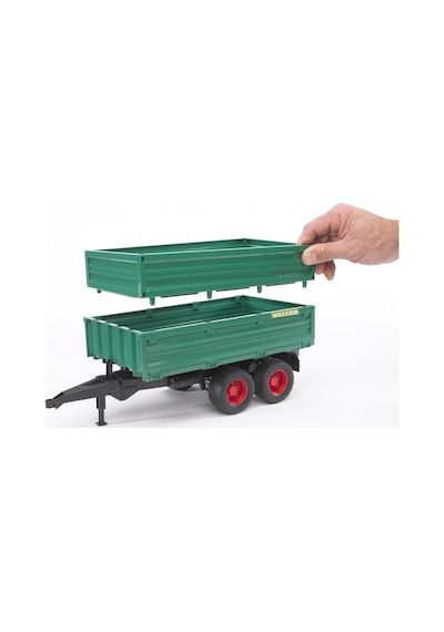 Bruder - Römork Yeşil Büyük Damperli - Br02010