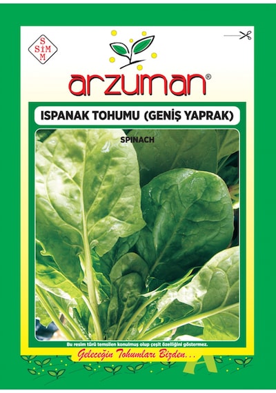 Arzuman Ispanak Tohumu Geniş Yaprak 10 G
