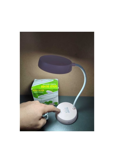 360 Masa Üstü Lamba Şarjlı Akrobat 3 Kademe Dokunmatik Çalışma Okuma Işığı Gece Lambası Soft Işık Pembe Pembe