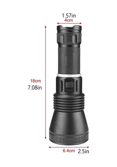 1200 Lümen Profesyonel Şarjlı El Feneri Wt-655 Beyaz