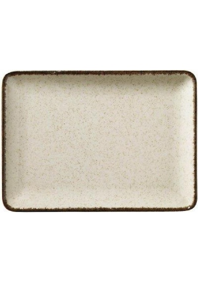 Pearl Porselen Dikdörten Düz Tabak 23x17 Cm Tarçın