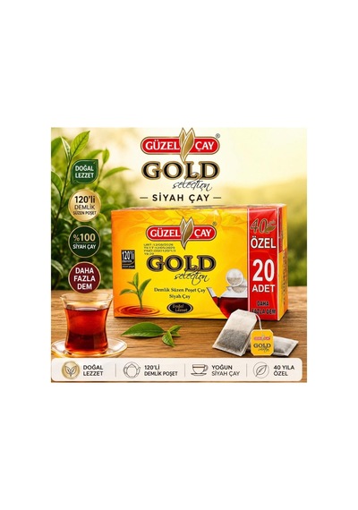 Gold Selection Demlik Poşet 120 Li Krem