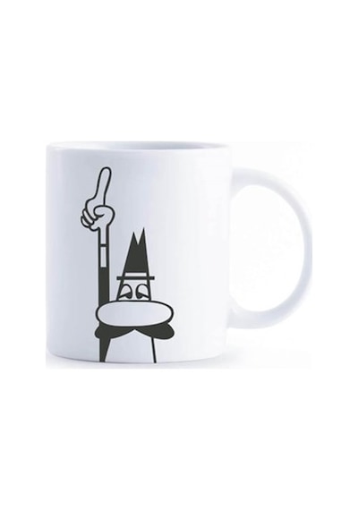 Bialetti Omino Porselen Kupa 320 Ml Beyaz T099-y0tz105 Bialetti Renkli