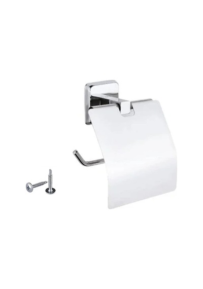 Buççin Online Mağaza Tuvalet Wc Kağıtlığı Kapaklı Lal Model Krom Rengi Metal Çok Renkli
