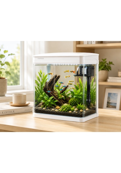 Jr-230 Cam Akvaryum 7 Litre Beyaz