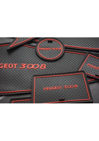 Peugeot 3008 Araç Içi Silikon Kaymaz Ped Kaplama Seti