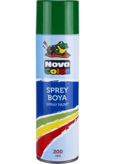 Nova Color Sprey Boya 200 Ml Yeşil Nc-803 Çok Renkli