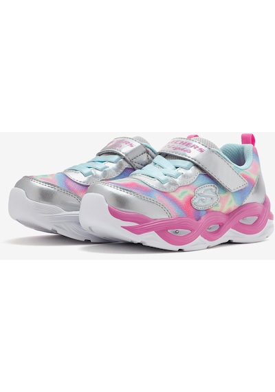 Skechers Twisty Glow - Sorbet Swirl Küçük Kız Çocuk Gri Spor Ayakkabı 303716n Smlt Gri
