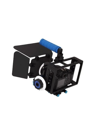 Dslr için Camera Cage + Follow Focus + Matte Box