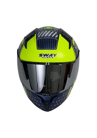 Sway SW 869 Pro Full Face Kapalı Kask Mat Mavi
