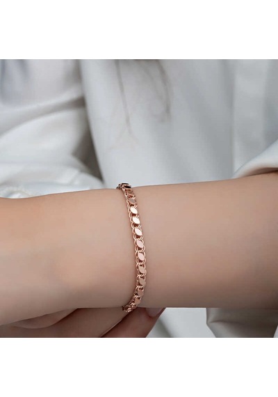 Gümüş Rose Pullu Zincir Kadın Bileklik Çok Renkli 86341242