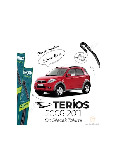 Daihatsu Terios Muz Silecek Takımı 2006-2011 Hc Cargo-