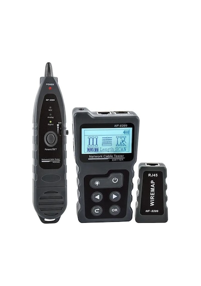Noyafa Nf-8209 Poe Destekli Kablo Bulucu Ve Arıza Tespit Cihazı Test Aleti