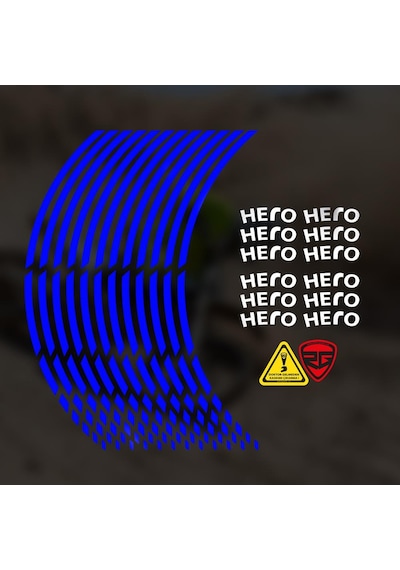 Hero X pulse 200 - 200 T- 4V Neon Blue jant şerit