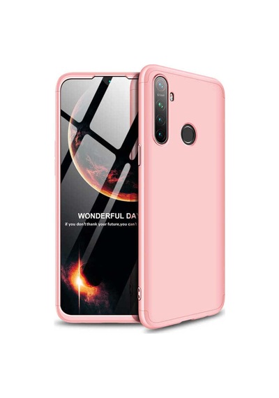 Realme 5 Kılıf Zore Ays Kapak Rose Gold