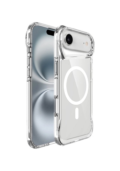 Apple Uyumlu iPad iPhone 17 Air Kılıf Zore M-safe Şarj Özellikli T-max M-safe Kapak Şeffaf
