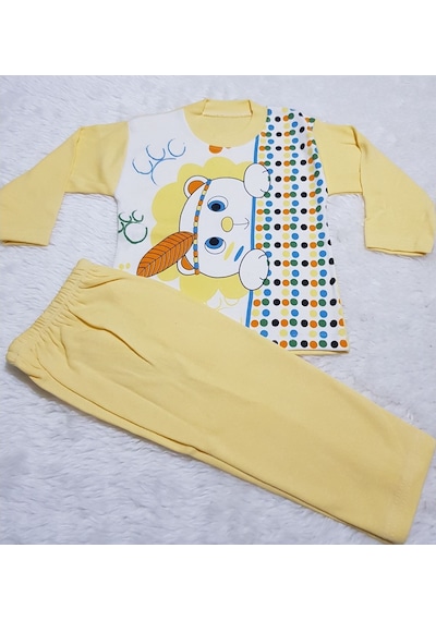Candysbebe Sarı Bebek Pijama Takım Sarı