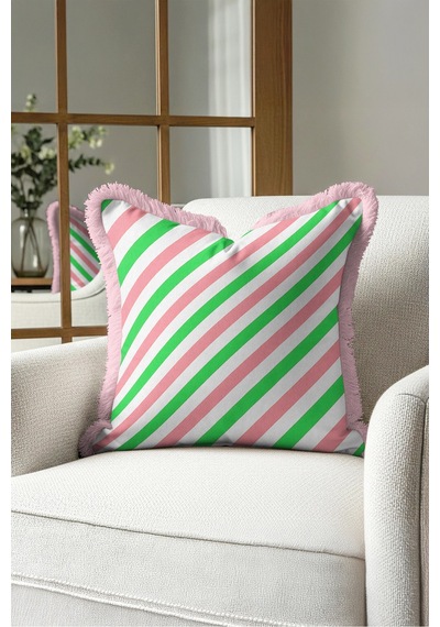 Çizgili Pastel Renk Modern Saçaklı Yastık Kılıfı-geometrik Yeşil Pembe Krem Püsküllü Kırlent Kılıfı Derin Atlas Ritüel Çizgili Pastel Renk Modern Saçaklı Yastık Kılıfı-geometrik Yeşil Pembe Krem Püsküllü Kırlent Kılıfı Derin Atlas Ritüel