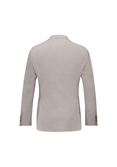 Hatemoğlu Bej Slim Fit Sivri Yaka Yünlü Takım Elbise 2963532 Bej
