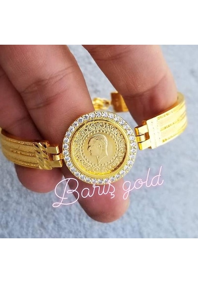 Barışgold 22Ayar Altın Kaplama Bileklik N11.59995 Çok Renkli