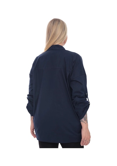 Lady Majestic Dokuma Motifli Pamuklu Büyük Beden Fermuarlı Desenli Gömlek Ceket 44-58 Beden Lacivert Lady Majestic Dokuma Motifli Pamuklu Büyük Beden Fermuarlı Desenli Gömlek Ceket 44-58 Beden Lacivert