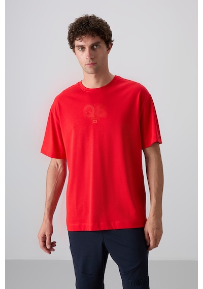 Tommy Life Fiesta Pamuklu Kalın Yumuşak Dokulu Oversize Fit Baskılı Erkek T-shirt - 88333 Kirmizi Tommy Life Fiesta Pamuklu Kalın Yumuşak Dokulu Oversize Fit Baskılı Erkek T-shirt - 88333 Kirmizi