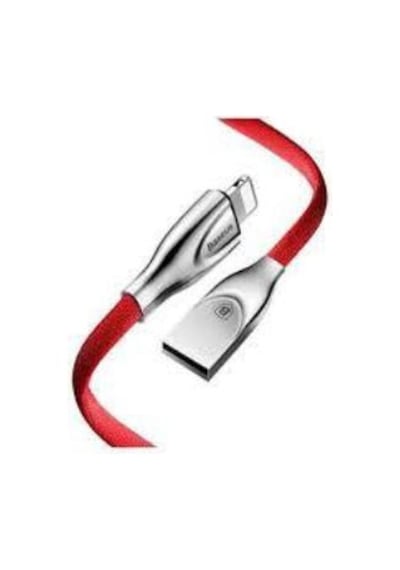 Baseus Zinc Alloy Lightning Şarj Kablosu Kırmızı 1 M