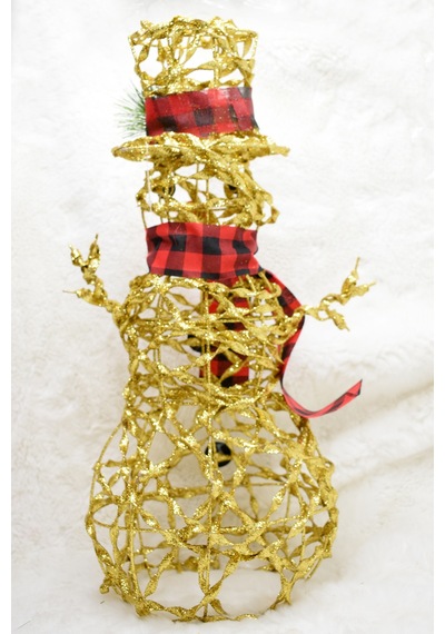 Gold Tel 3d Kardan Adam Süs Yılbaşı Süsü 54cm