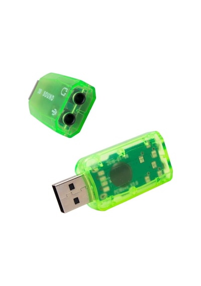 5.1 Usb Stereo Ses Adaptörü, Harici Ses Kartı, Pc Ve Dizüstü Bilgisayar İçin 3d Usb Ses Adaptörü,