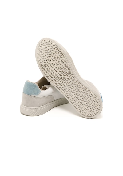 Sneaker Günlük Kadın Rc-25y-006-m44 John May Beyaz Cilt-a.mavi Süet Beyaz Cilt-a.mavi Süet Beyaz - Açık Mavi