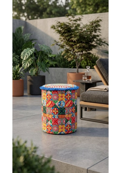 Solea Clover Puf Sarı