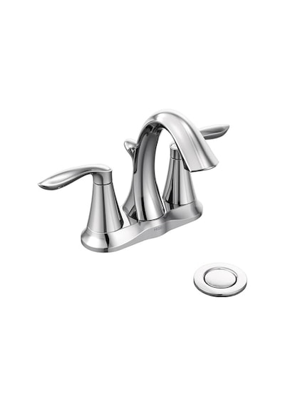 Eva Krom İki Kulplu Centerset Banyo Lavabo Bataryası Tahliye Montajlı, 6410 Diğer