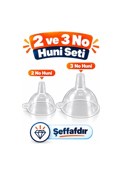4 Boy Şeffaf Huni Seti Mini Küçük Orta Büyük Boy Sıvı Aktarma Dolum Hunisi Çok Amaçlı