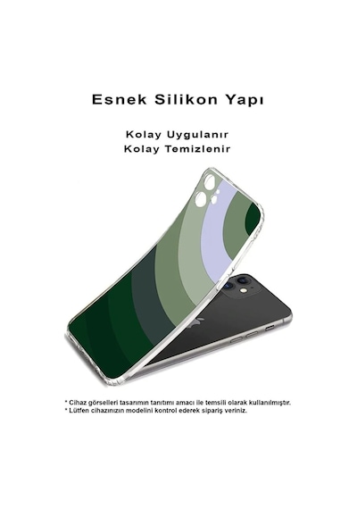 Realme 11 Pro Plusile Uyumlu Renk Cümbüşü 3 Baskılı Kamera Korumalı Şeffaf Kılıf