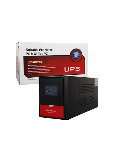 Andespower Ups2000va 2000va 12v9ahx2 Ups Kesintisiz Güç Kaynağı Line - İnteraktif