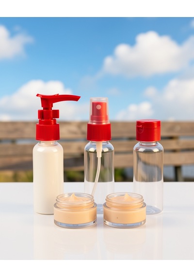 30 Ml 5'li Seyahat Banyo Şişe Seti, Sızdırmaz Tasarım