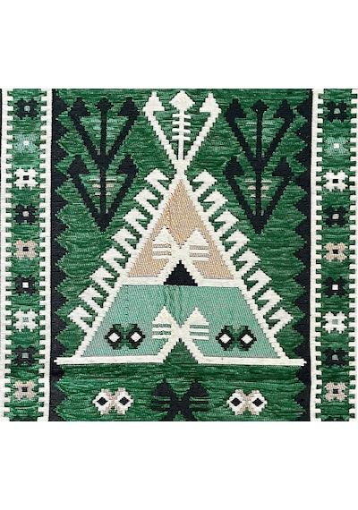 Shark Anadolu Seccade Kilim 13 Yeşil