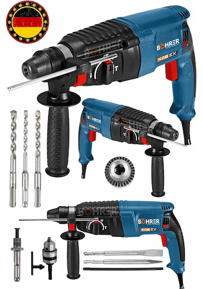 Böhrer HB0208T 3 Fonksiyonlu Kırıcı Delici + X-treme Uyumlu Elektrikli Hilti Matkap