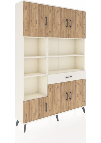 Arges Dolap 10 Raflı Tek Çekmeceli 6 Kapaklı 132x30x195 Aytaş... Aytaşı Arges Dolap 10 Raflı Tek Çekmeceli 6 Kapaklı 132x30x195 Aytaş... Aytaşı