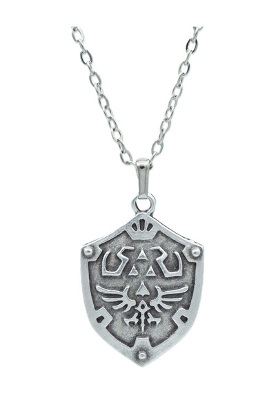 The Legend Of Zelda Kalkan Zincir Kolye Gümüş Kaplama Erkek Kadın Çok REnkli