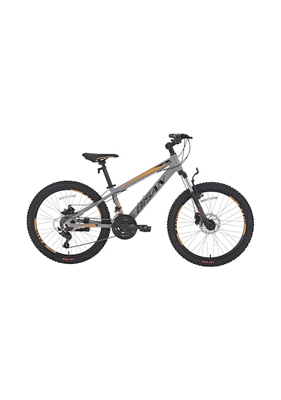 Bisan Cooper Erkek Dağ Bisikleti 35 Cm Hd 26 Jant 21 Vites Açık Gri Siyah Turuncu Çok Renkli