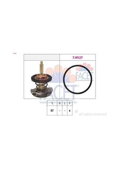 Mercedes C200 W202 Termostat 1994-2000 Facet 78807