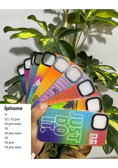 Apple Uyumlu iPhone 11 Kılıf Hologramlı Renk Değiştiren