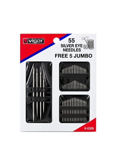Yorgan İğne 55pcs Free 5 Jumbo İğne Seti 5 Yorgan + 50 Dikiş İğnesi Seti 5673