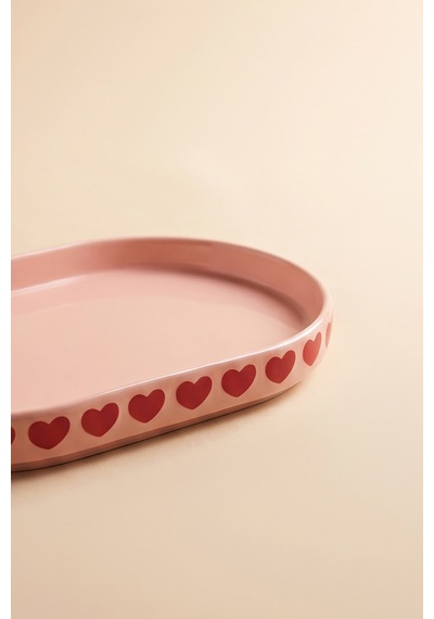 Karaca Sweetheart Kayık Tabak 12 Cm Pembe