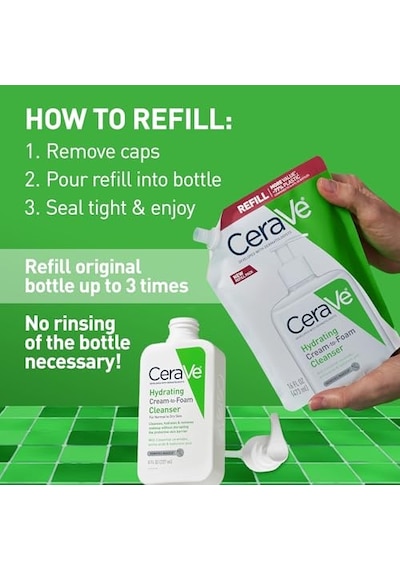 Cerave Nemlendiren Temizleyici Yeniden Dolum Paketi 473 Ml