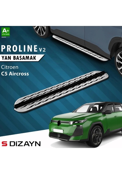 S-dizayn Citroen C5 Aircross 2 Hybrid Benzinli Oem Still Pro V2 Aluminyum Yan Basamak 193 Cm 2025 Üz